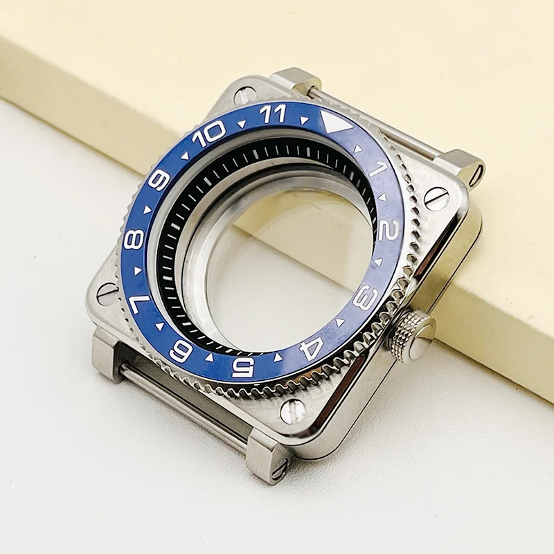 Square Stainless Steel Watch Case SKX007 Compatibility 9 Square Stainless Steel Watch Case SKX007 Compatibility - Image 9