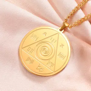 Stainless Steel Abraxas Pendant Necklace 14 Sa1129c80c2874e70a292c38dd21a5f53B