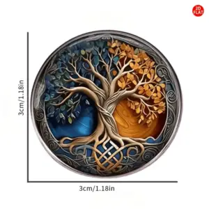 Mysterious Tree of Life Vintage Brooch 8 Sa23fc48125594aeb82224599861e10bf5