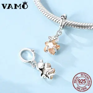 VAMO Sterling Silver Star Charm Bead 8 Sa290bdda3b45459186292697f3152293p