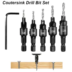 Precision Countersink Drill Bit Set for Woodworking 9 Sa392c6d902234fccaa26cdeaa390787e6