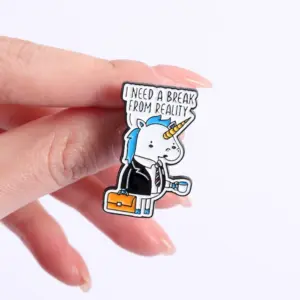 Unicorn Badge Set with "I NEED A BREAK" Quotes 11 Sa3cfcbb43ed548f69d6d5c5cc692c7182