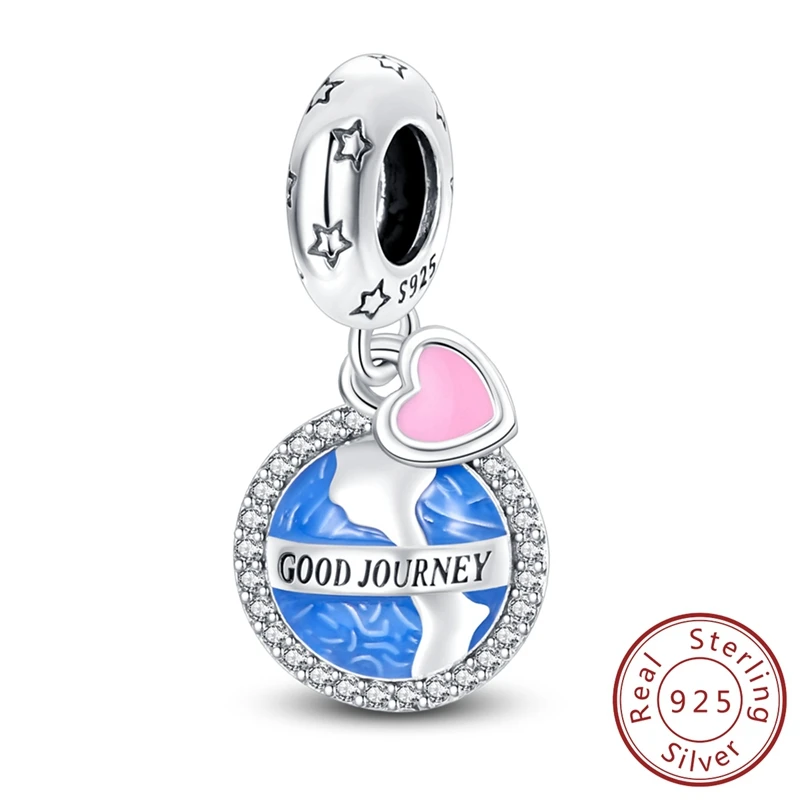 VAMO Sterling Silver Travel Charm Bead 8 VAMO Sterling Silver Travel Charm Bead - Image 8