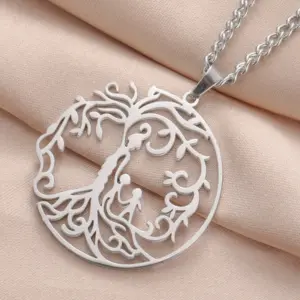 Stainless Steel Tree of Life Necklace 18 Sa43f46313263465782c5f8c69ed1ccc5Q
