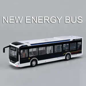 Black Miniature Electric Bus Model 1:42 Scale