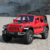 Red Jeep Wrangler Diecast Model 1:22 Scale