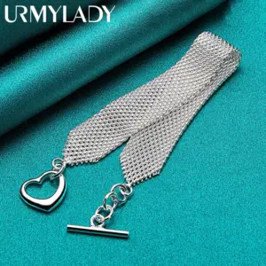 925 Sterling Silver Woven Mesh Bracelet 8 Sa69b6d5ca06e4bf79dd5962aafccba52k