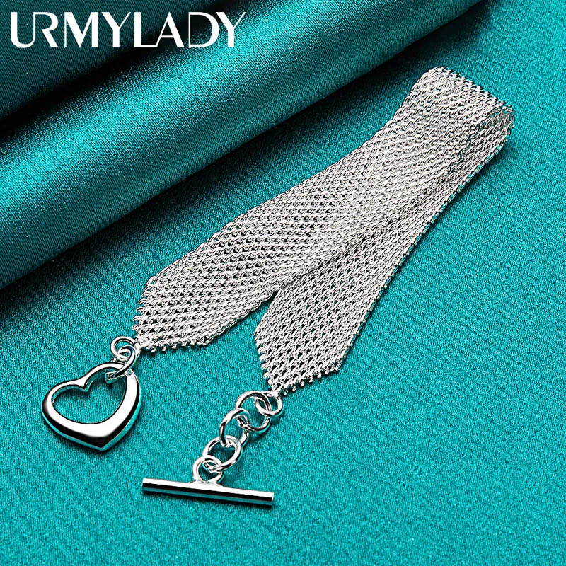 925 Sterling Silver Woven Mesh Bracelet 3 925 Sterling Silver Woven Mesh Bracelet - Image 3