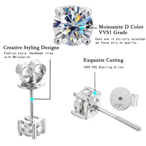 Elegant Moissanite Earrings by URMYLADY 12 Sa7cd7f9323994261bf2b7cfafa3195c5I