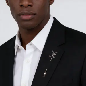 X-Shaped Sparkling Alloy Pin in Light Green and Grey 8 Sa8dacfc9a9584b87b4eb3cd859c7758bF