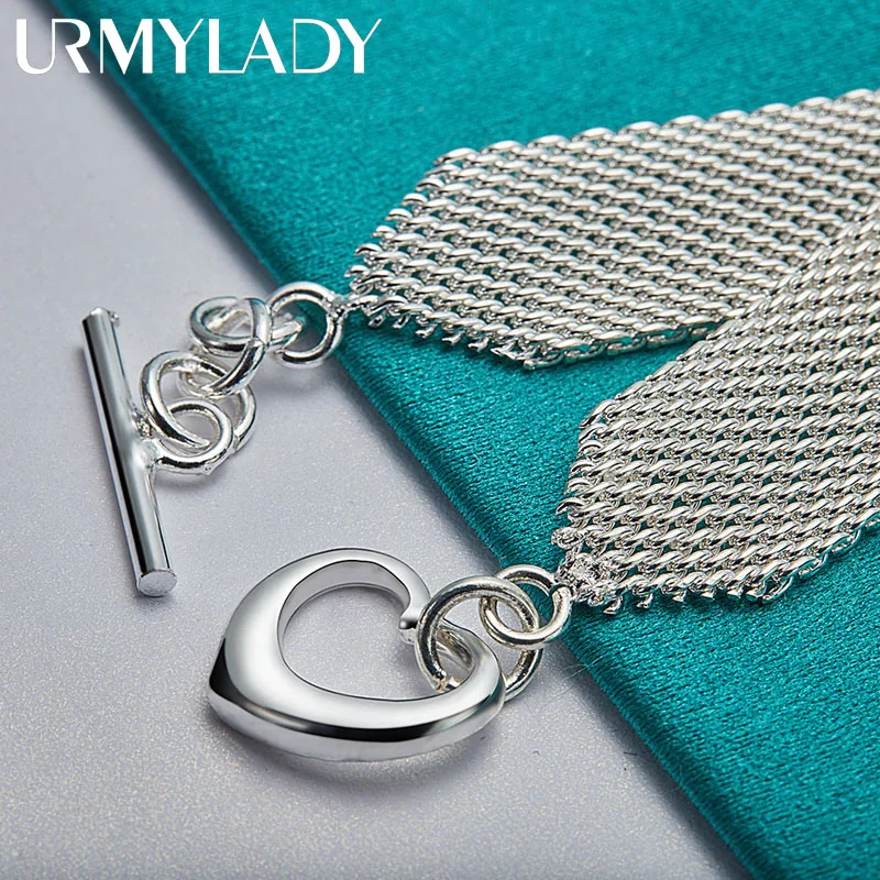 925 Sterling Silver Woven Mesh Bracelet 4 925 Sterling Silver Woven Mesh Bracelet - Image 4