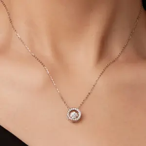 0.5 CT Moissanite Halo Necklace for Women 9 Saa58dc5e9ade4c05946823cbc6363a6a2