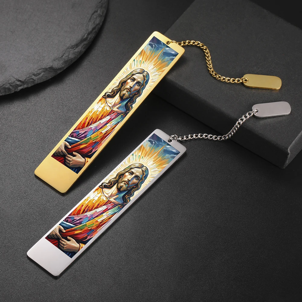 Jesus Metal Bookmark with Gold Finish 3 Jesus Metal Bookmark with Gold Finish - Image 3