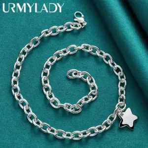 Elegant Silver Star Necklace for Women 9 Sab67e8af065a40a8a0debcbb0cd0f6dfw