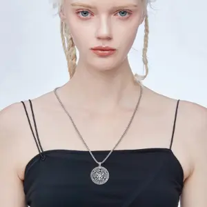 Stainless Steel Hecate’s Wheel Pendant 15 Sac4d2da9e5bd47649360d4cda6d76a1fV