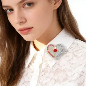 Heartbeat Love Brooch with Rhinestones 10 Sae148fa3331243f2bc2c397ffc7c1ffdp