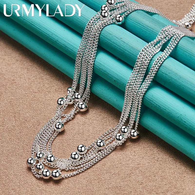 Elegant Silver Layered Necklace for Women and Men 1 Elegant Silver Layered Necklace for Women and Men