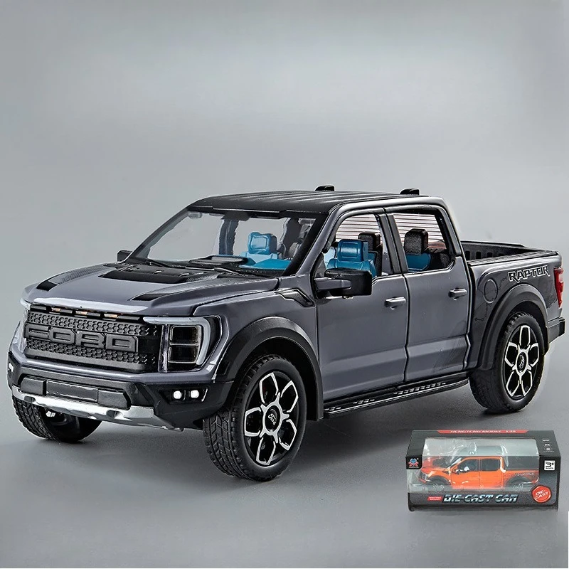 Orange Ford Raptor 1/20 Scale Alloy Model 10 Orange Ford Raptor 1/20 Scale Alloy Model - Image 10
