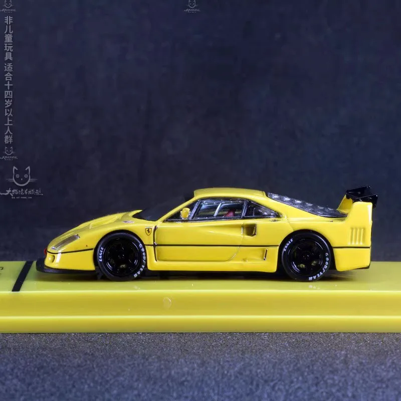 Yellow Ferrari F40 LM Diecast Model 1:64 Scale 2 Yellow Ferrari F40 LM Diecast Model 1:64 Scale - Image 2