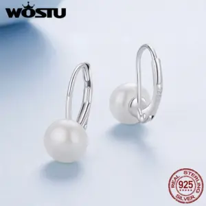 Sterling Silver Pearl Hoop Earrings 10 Sb2a71dd6a1ae463b9465cade750fe21bw