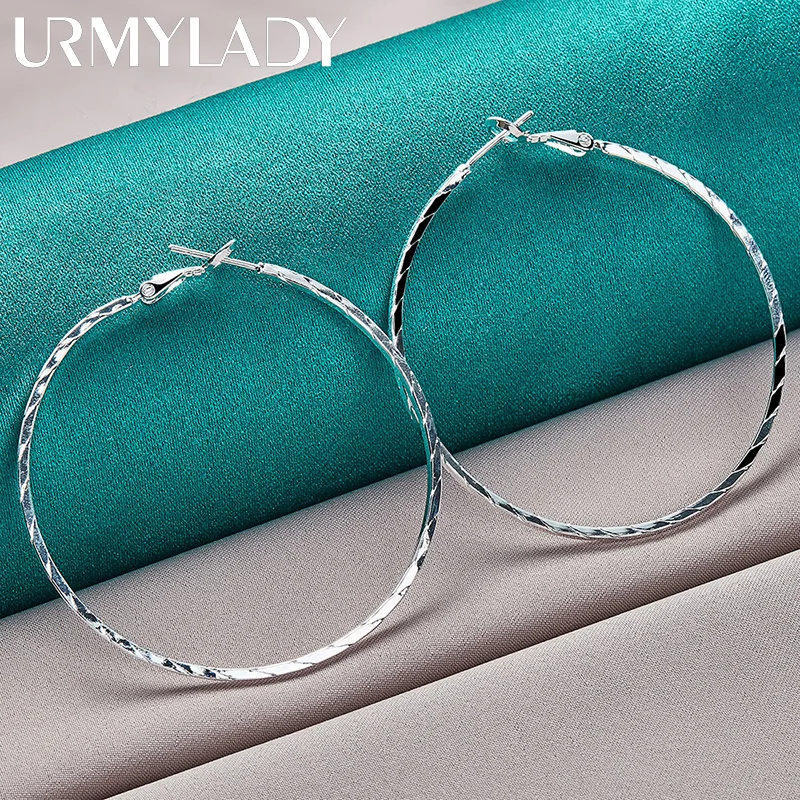925 Sterling Silver Twisted Rope Hoop Earrings 5 925 Sterling Silver Twisted Rope Hoop Earrings - Image 5