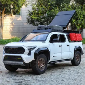 1:24 Scale White Tacoma Model with Light & Sound