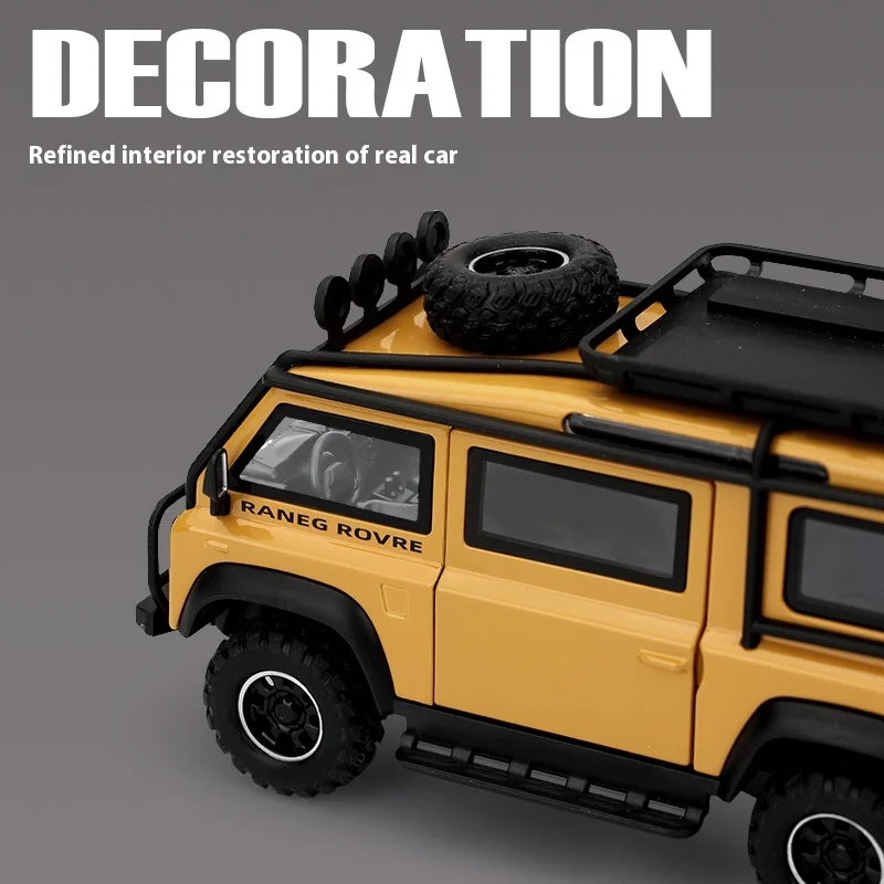 Land Rover Defender Off-Road Van 1:32 Diecast Model 4 Land Rover Defender Off-Road Van 1:32 Diecast Model - Image 4