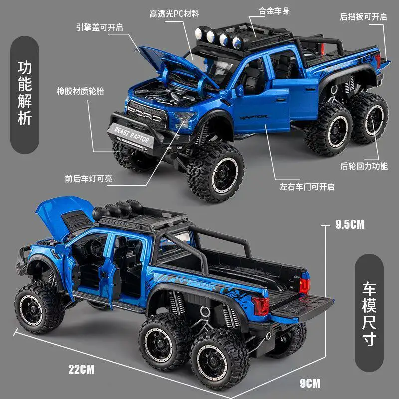 1:28 Scale Ford Raptor F150 Diecast Model 2 1:28 Scale Ford Raptor F150 Diecast Model - Image 2