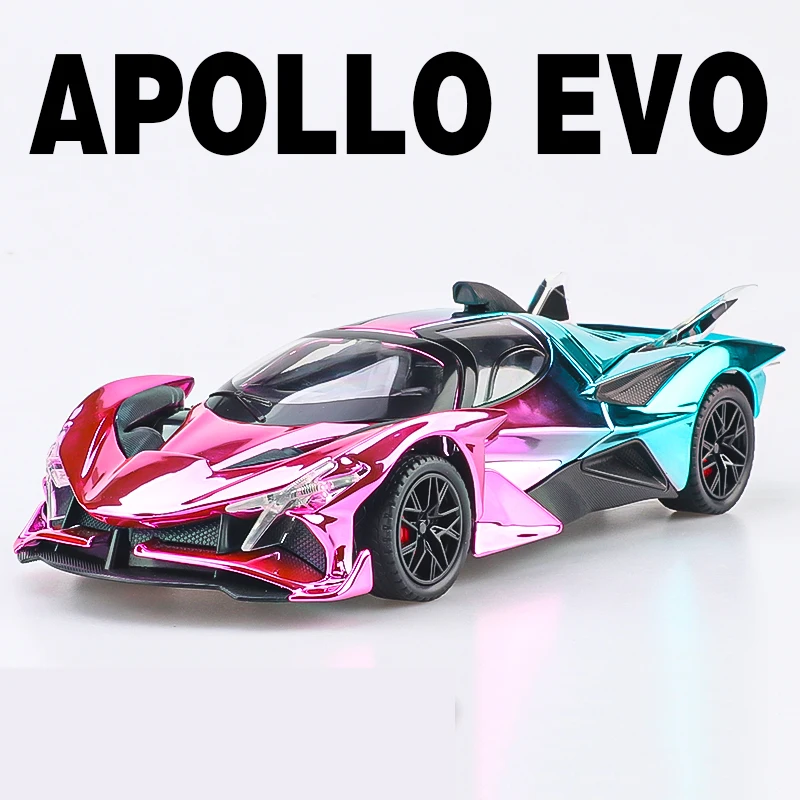 Pink 1:24 Scale Diecast Car Model with Sound & Light 7 Pink 1:24 Scale Diecast Car Model with Sound & Light - Image 7