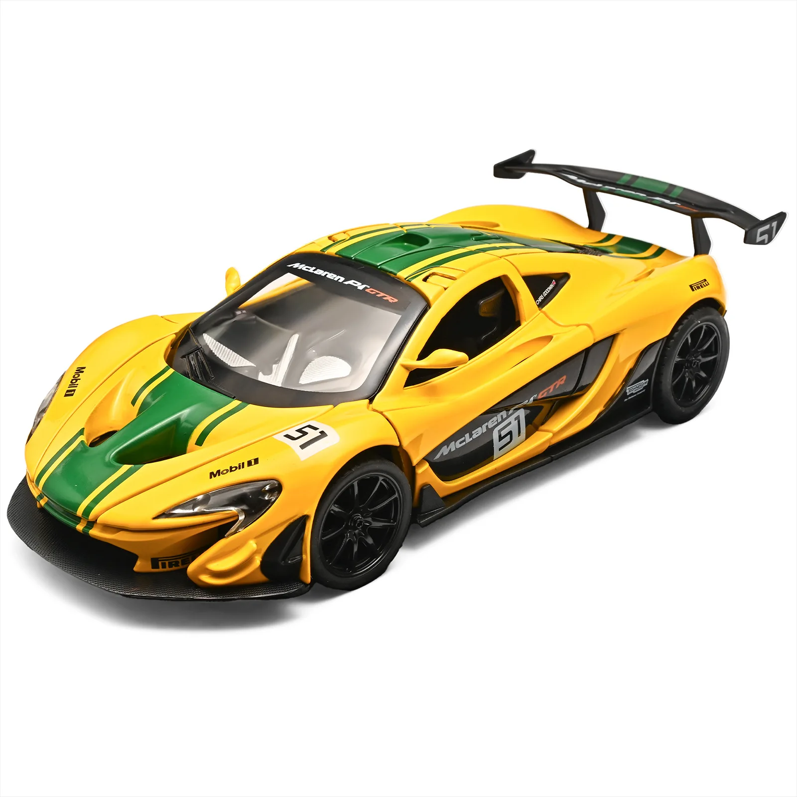 1:24 McLaren P1 GTR Diecast Model in Yellow 6 1:24 McLaren P1 GTR Diecast Model in Yellow - Image 6