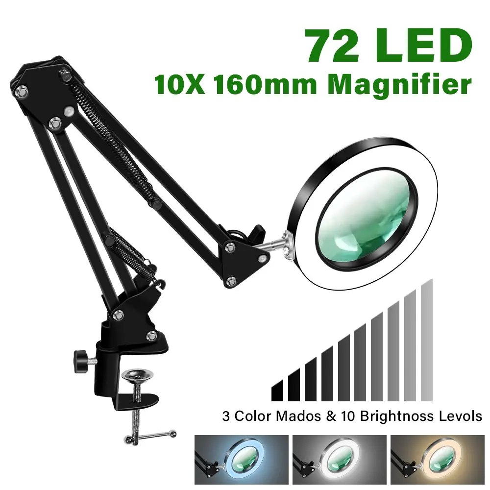 10x Magnifier LED Table Lamp for Precision Work 4 10x Magnifier LED Table Lamp for Precision Work - Image 4