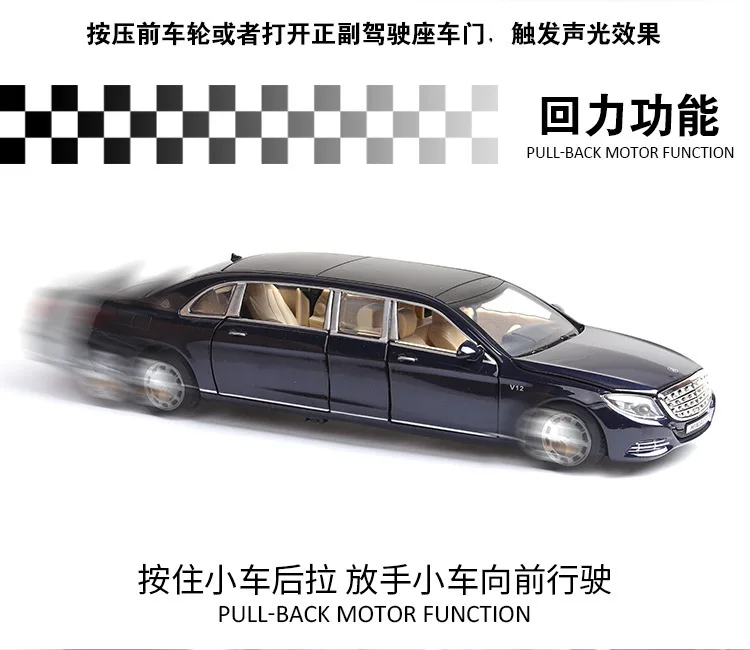 Luxury White 1:32 Scale Diecast Model Car 2 Luxury White 1:32 Scale Diecast Model Car - Image 2