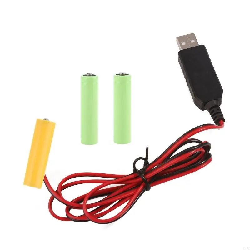 USB to AA Battery Eliminator Cable 4.5V 1A for Devices 2 USB to AA Battery Eliminator Cable 4.5V 1A for Devices - Image 2