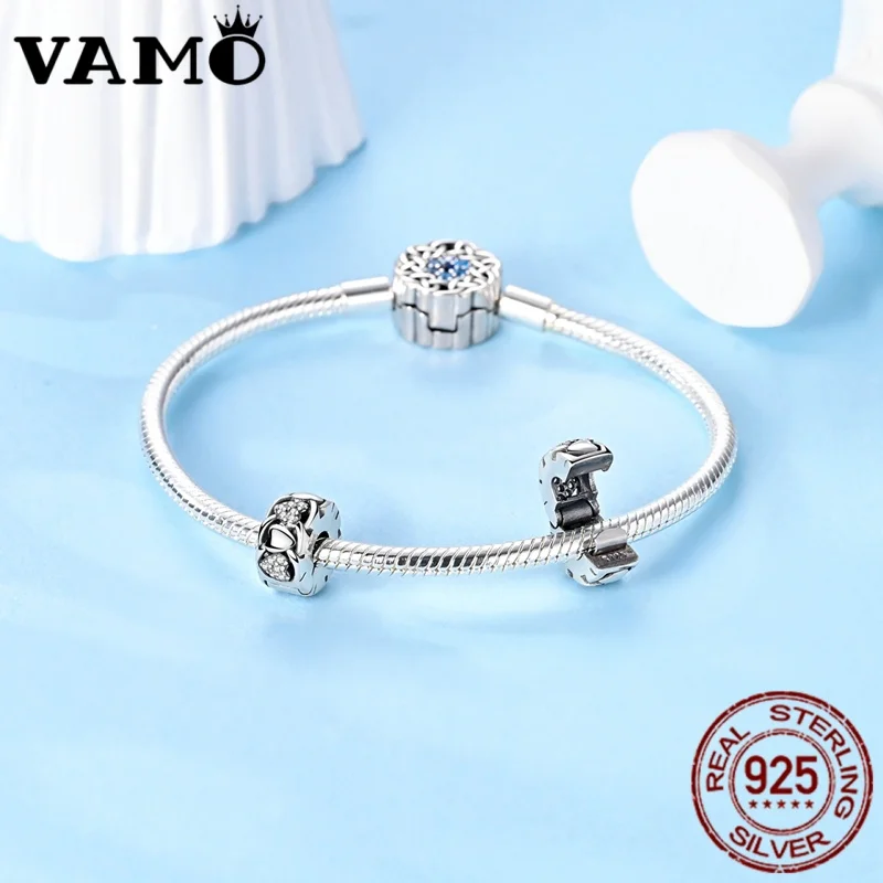 925 Silver Heart Charm for Bracelets 2 925 Silver Heart Charm for Bracelets - Image 2