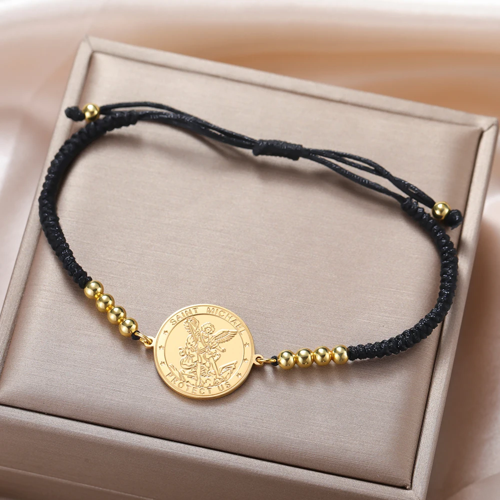 Stainless Steel Archangel Michael Bracelet 8 Stainless Steel Archangel Michael Bracelet - Image 8