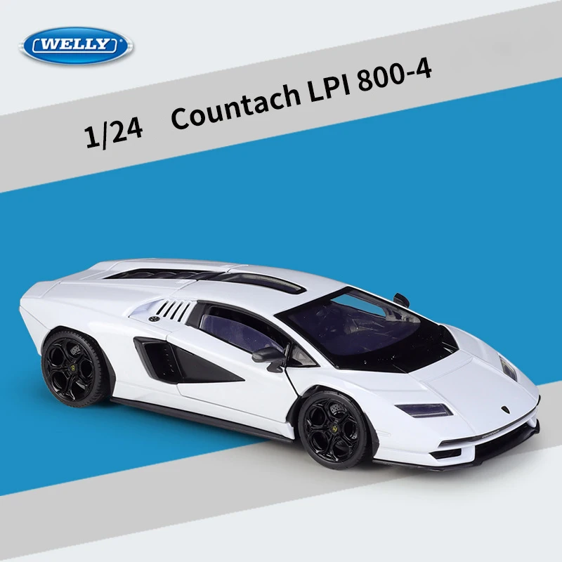 White Lamborghini Countach LPI800 Diecast Model 6 White Lamborghini Countach LPI800 Diecast Model - Image 6