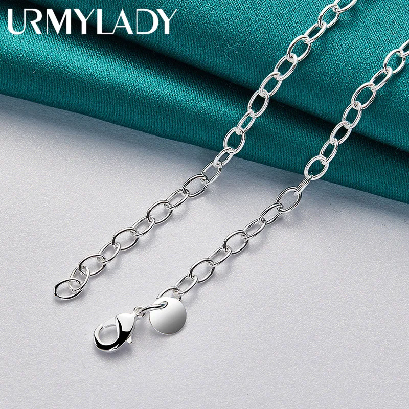 Sterling Silver Beaded Necklace for Women 5 Sterling Silver Beaded Necklace for Women - Image 5