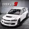 White 1:32 Mitsubishi Lancer EVO Model