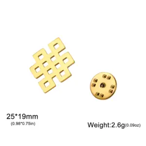 Stainless Steel Dawapara Endless Knot Brooch 9 Sc4be2aea874747d7864e814bb13c2423o