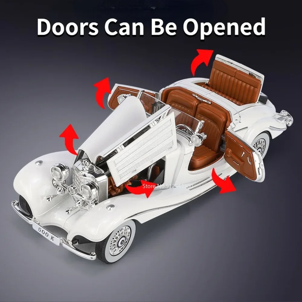 Vintage Car Model 1:24 Scale Collectible 5 Vintage Car Model 1:24 Scale Collectible - Image 5