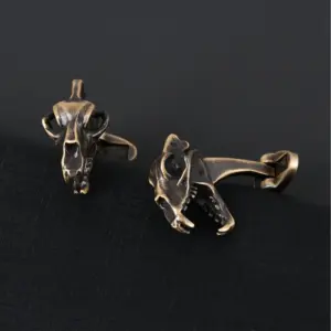 Vintage Dinosaur Skull Cufflinks in Light Grey 10 Sc6f432acf81e4e95bf0a29c0c822f5f7R