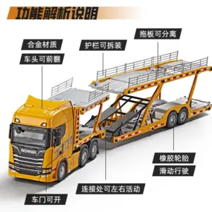 White 1:50 Scale Scania Double-Deck Flatbed Model 11 Sc776dac5055f47889bdc0e09b4917766h