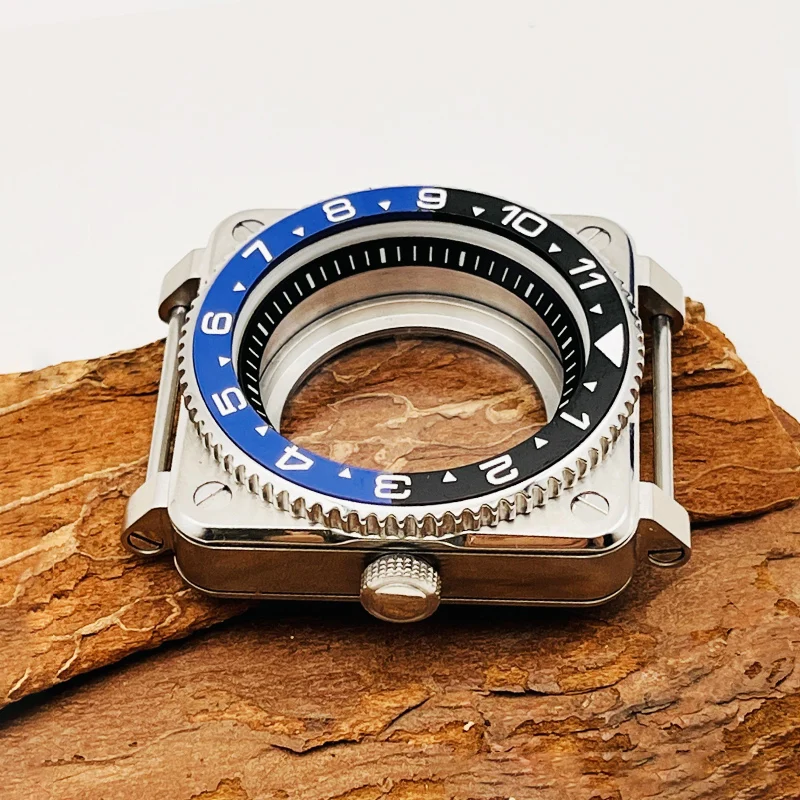 Square Stainless Steel Watch Case SKX007 Compatibility 3 Square Stainless Steel Watch Case SKX007 Compatibility - Image 3