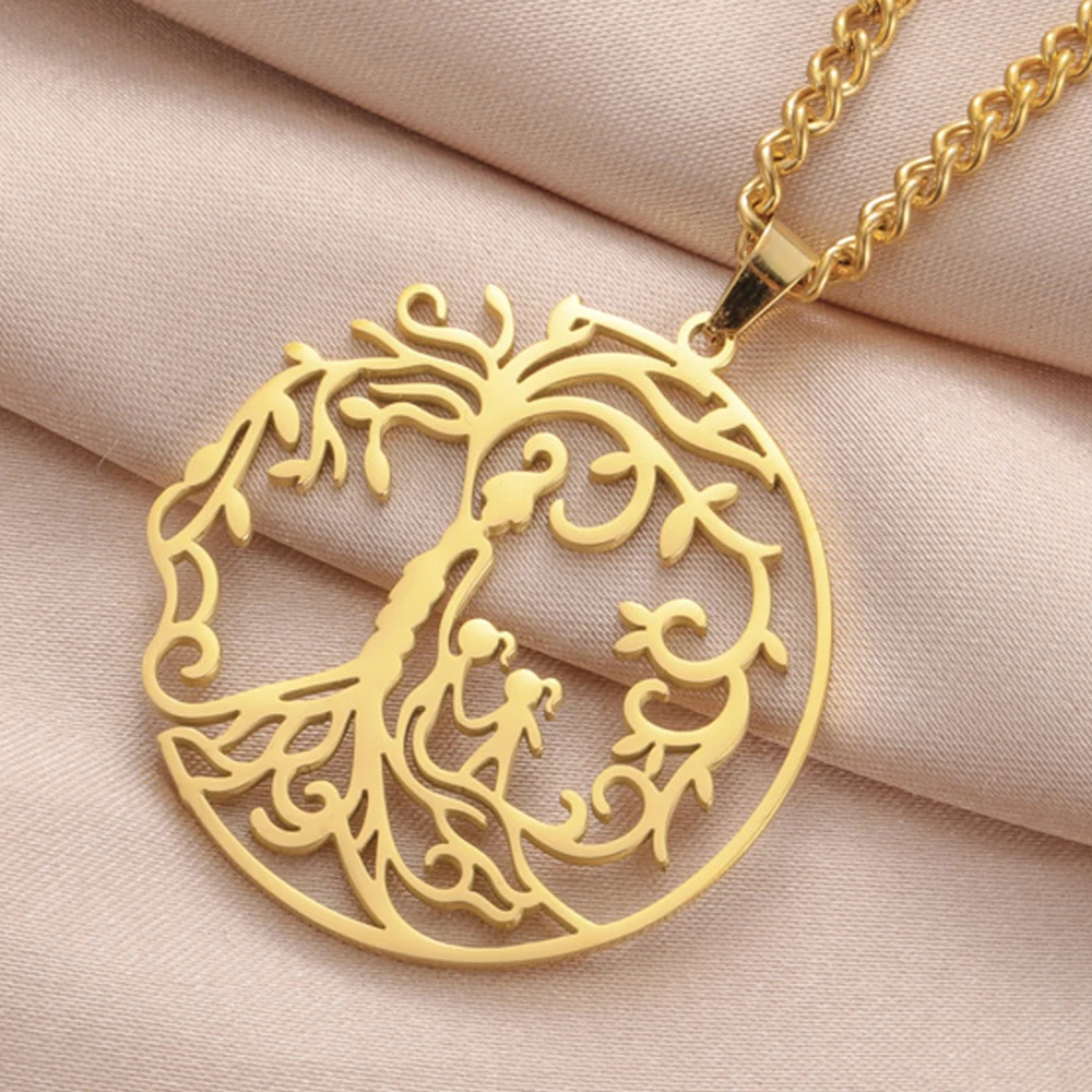 Stainless Steel Tree of Life Necklace 7 Stainless Steel Tree of Life Necklace - Image 7