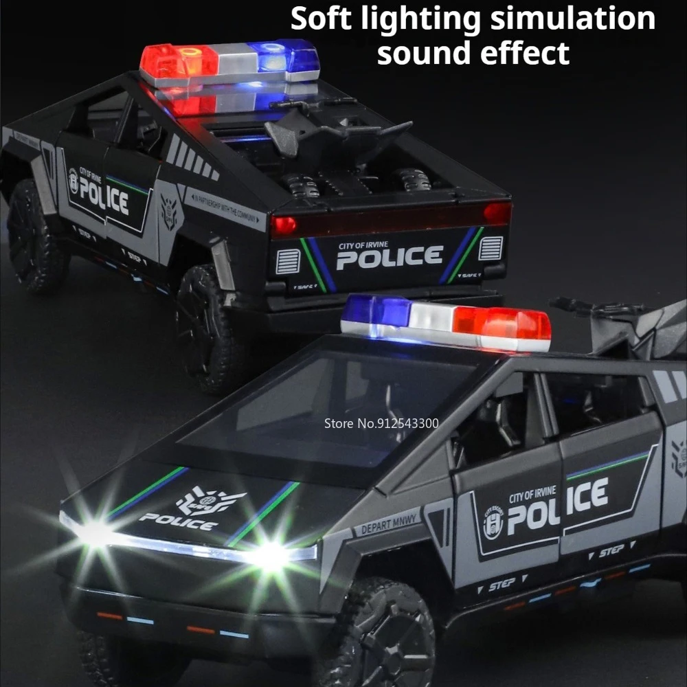1:32 Scale Police Pickup Model Vehicle 4 1:32 Scale Police Pickup Model Vehicle - Image 4