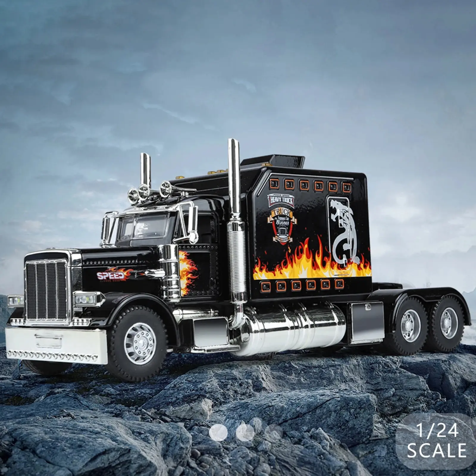 1:24 Scale Peterbilt 389 Diecast Model Truck 2 1:24 Scale Peterbilt 389 Diecast Model Truck - Image 2