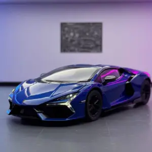 Blue Lamborghini Revuelto GT Model 1:24 Scale