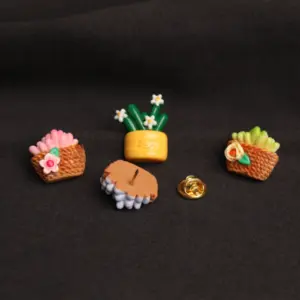 Whimsical Resin Plant Pin Set for Jackets 11 Scd7dcb9a73c8496397fbf8a8fc0a5a1dV