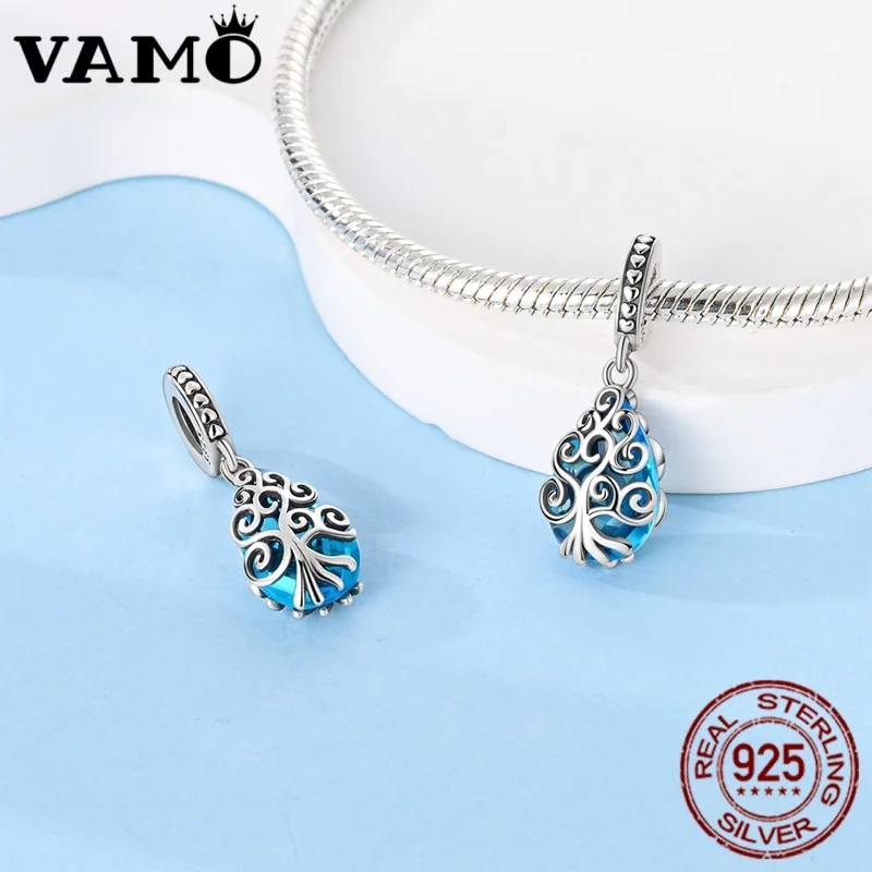 Sterling Silver Snowflake and Tree of Life Charm 2 Sterling Silver Snowflake and Tree of Life Charm - Image 2