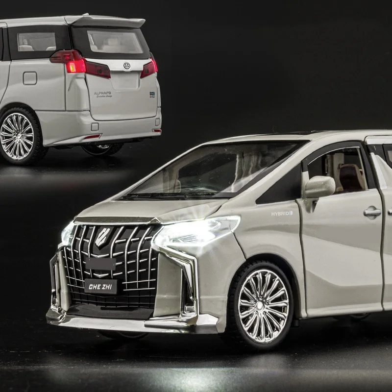 Toyota Alphard 1:24 Diecast Model in Black or White 2 Toyota Alphard 1:24 Diecast Model in Black or White - Image 2